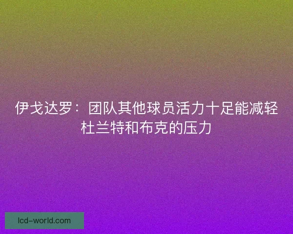 伊戈达罗：团队其他球员活力十足能减轻杜兰特和布克的压力